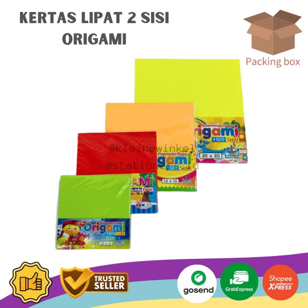 

Kertas Lipat Origami Warna 2 Sisi Warna MIX