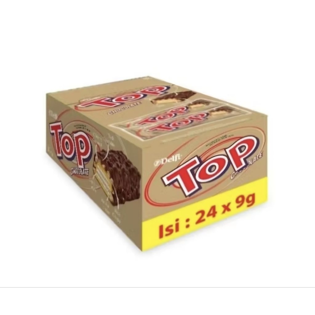 

Top Wafer Coklat 1 box isi 24 pcs