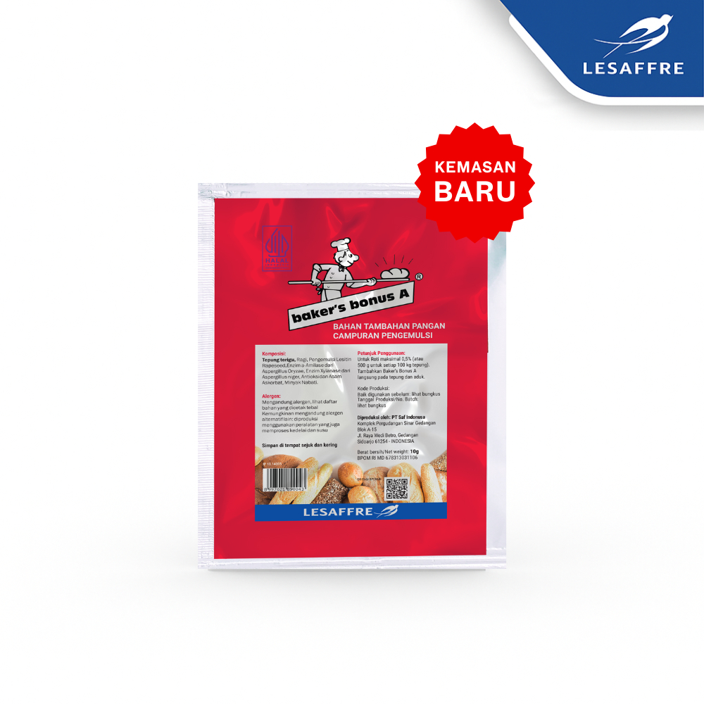 

BAKERS BONUS A, Pengembang Roti isi 4 sachet x 10 gram