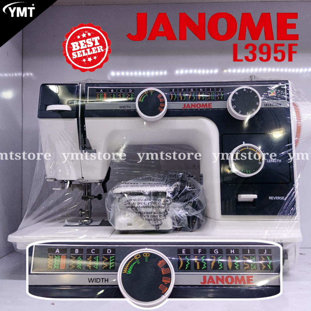 L395F JANOME Mesin Jahit Portable Mesin Serbaguna