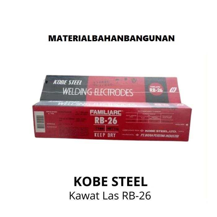 Kawat Las Kobe RB-260 4 mm Welding Electrodes RB26 E6013
