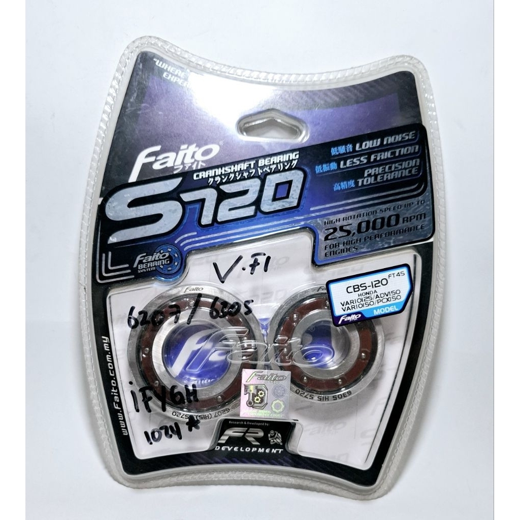 BEARING/LAHAR KRUK AS FAITO S720 VARIO 125/150