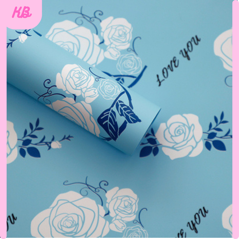 

Kertas Buket Bunga Motif Mawar Flower Wrapping Paper Cellophane KB6177