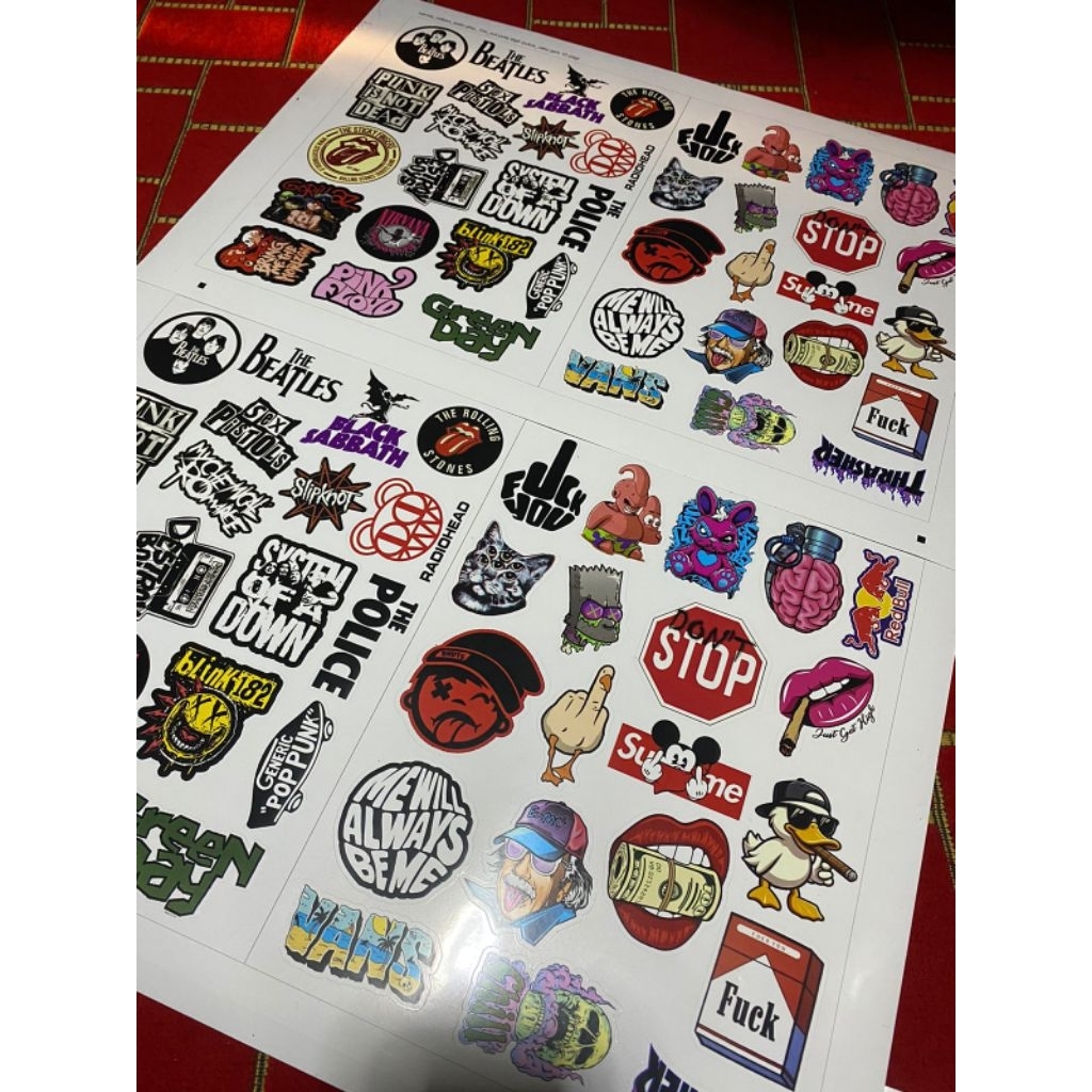 

sticker laptop vinyl putih glossy 40pcs