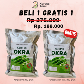 

KERIPIK OKRA BELI 1 GRATIS 1 KEMASAN JUMBO