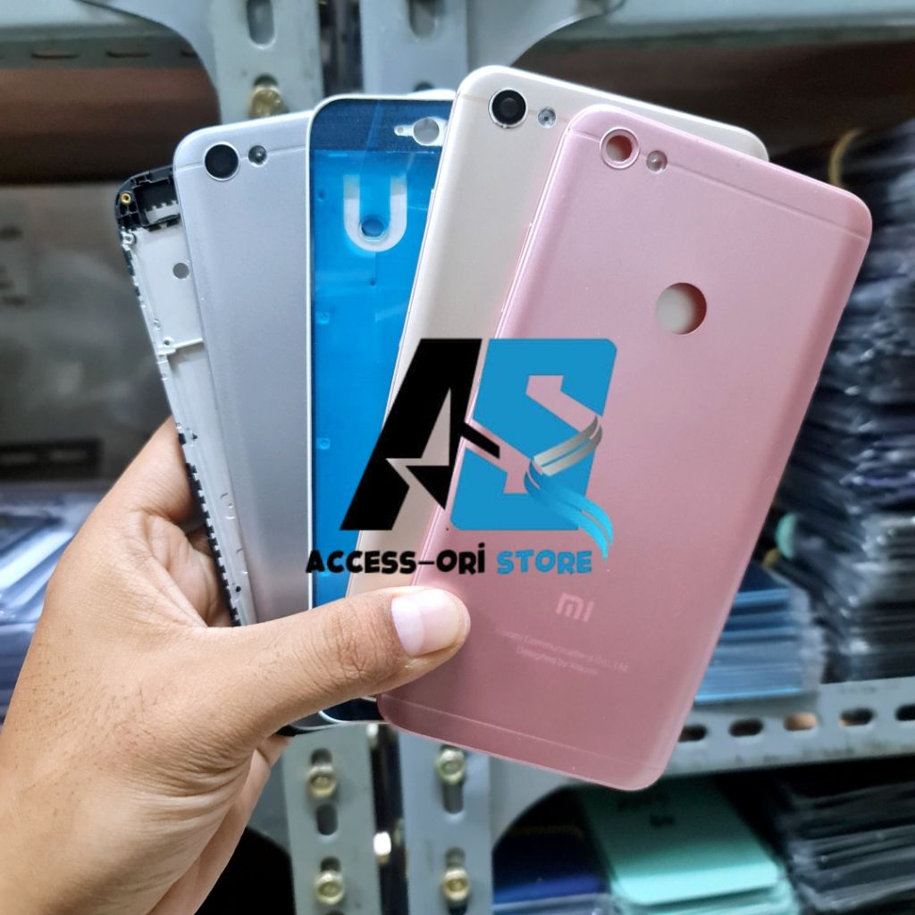 Casing Housing Fullset HP Xiaomi Redmi Note 5A Prime Backdoor + Frame LCD Bekdor Kesing Full Set