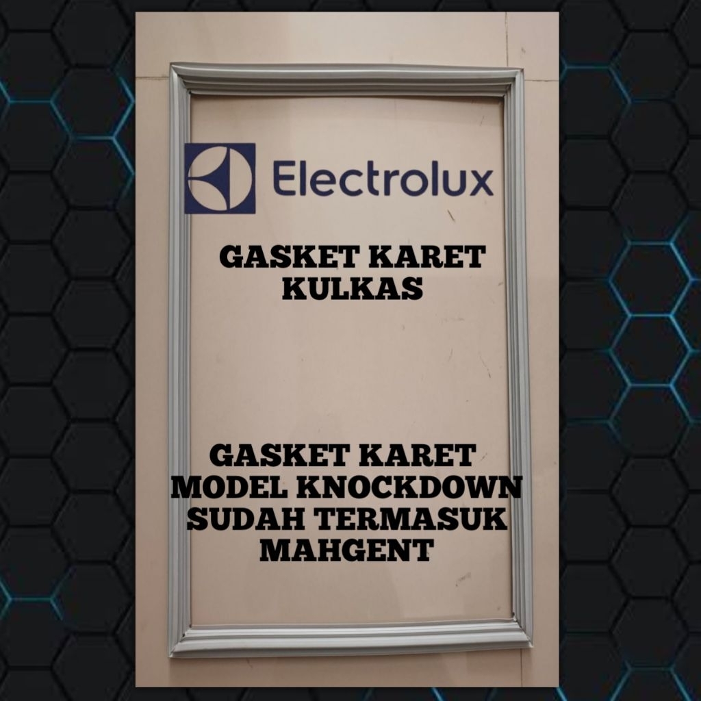 GASKET KARET PINTU KULKAS Electrolux Tipe EQE6909A - BID KNOCDOWN 41 X 71 Cm