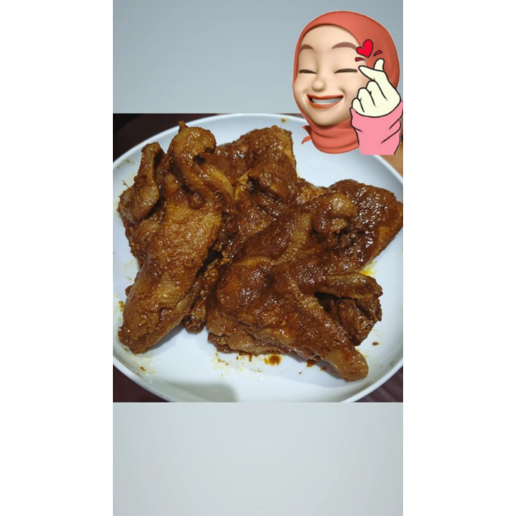 

Bebek Ungkep Besar Potong 4 , uk (kurleb 1 kg) plus Sambal Bawang