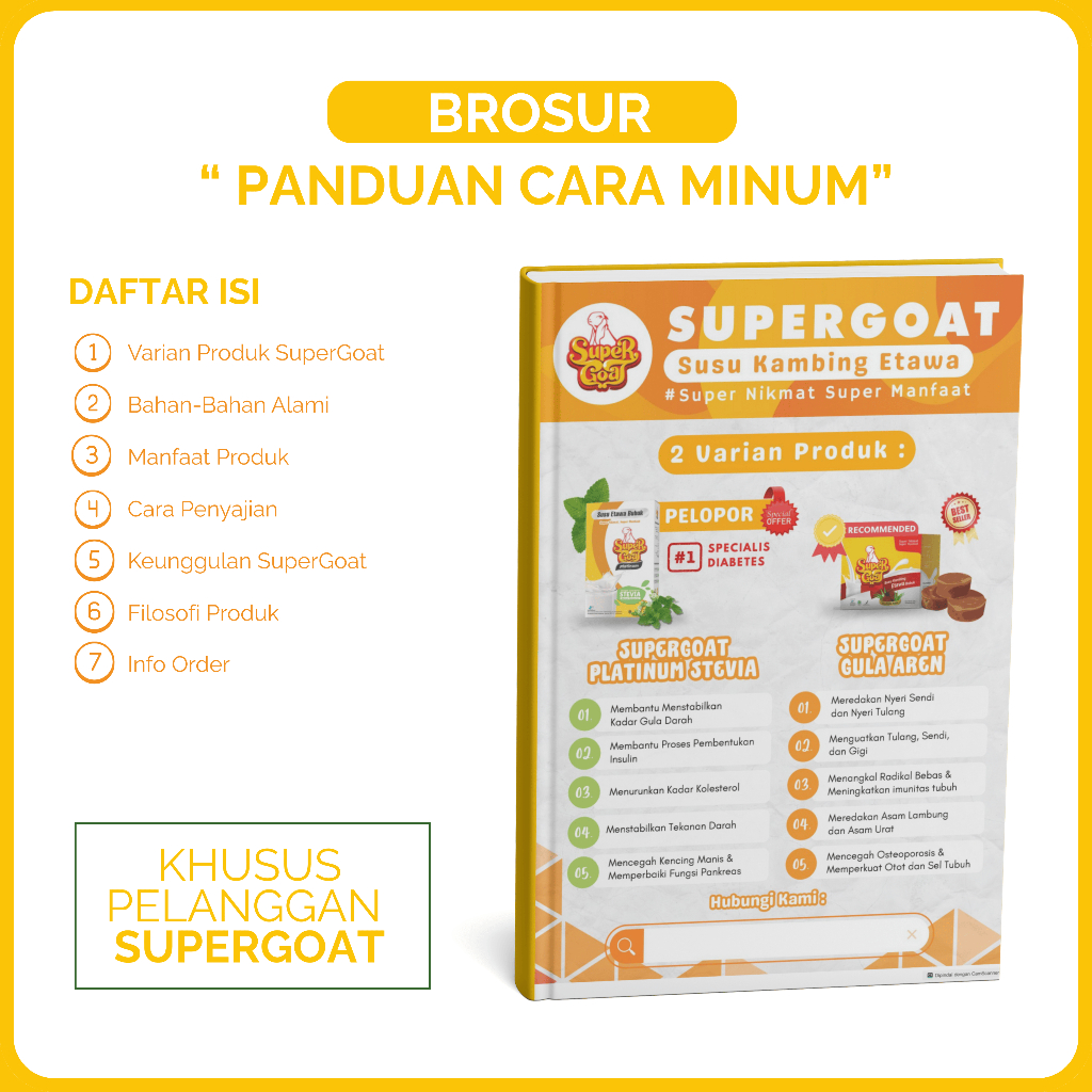 

[ BROSUR ] Susu Etawa Bubuk Murni Tanpa Campuran Gula