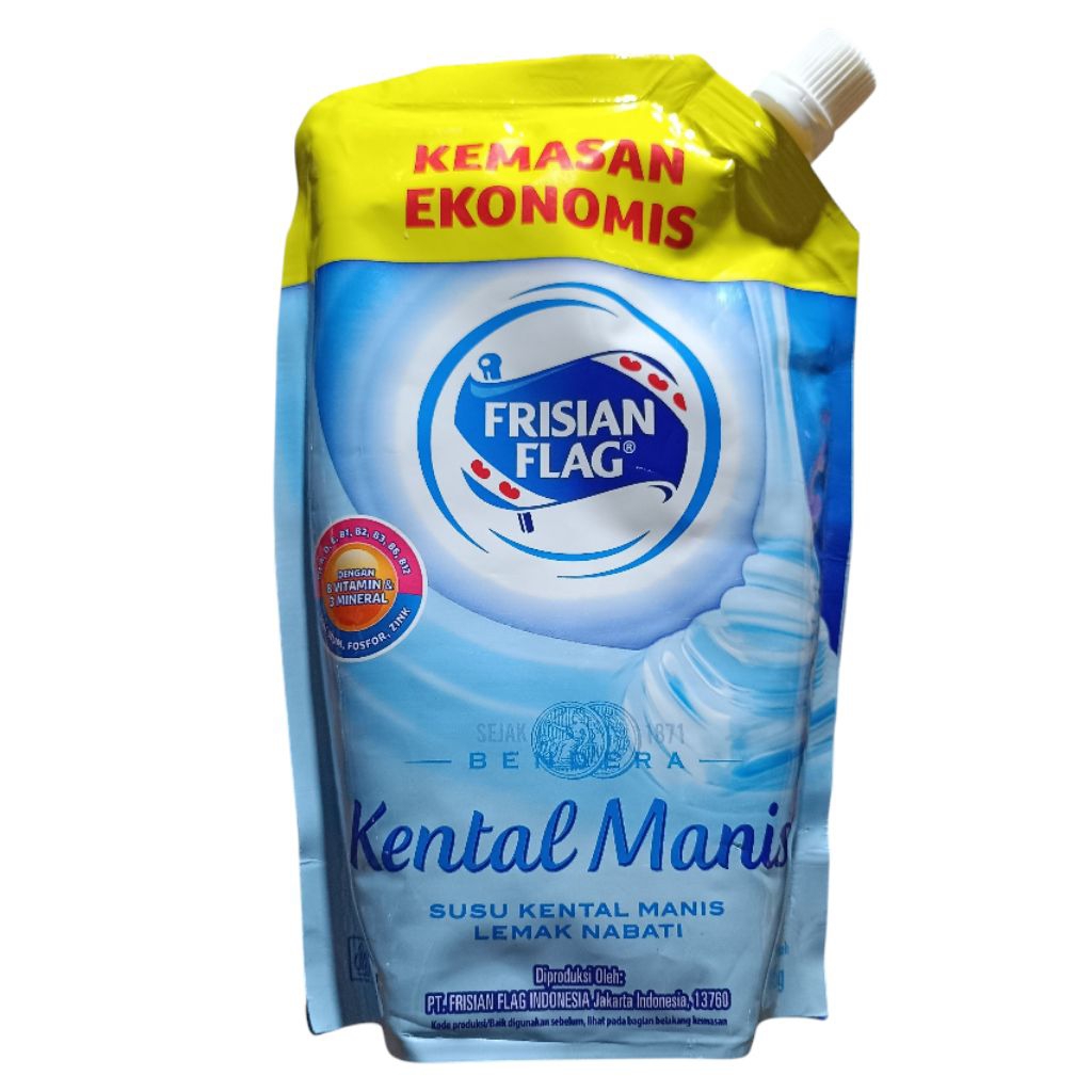 

Susu Krimer Kental Manis Frisian Flag Susu Bendera Pouch 545gr