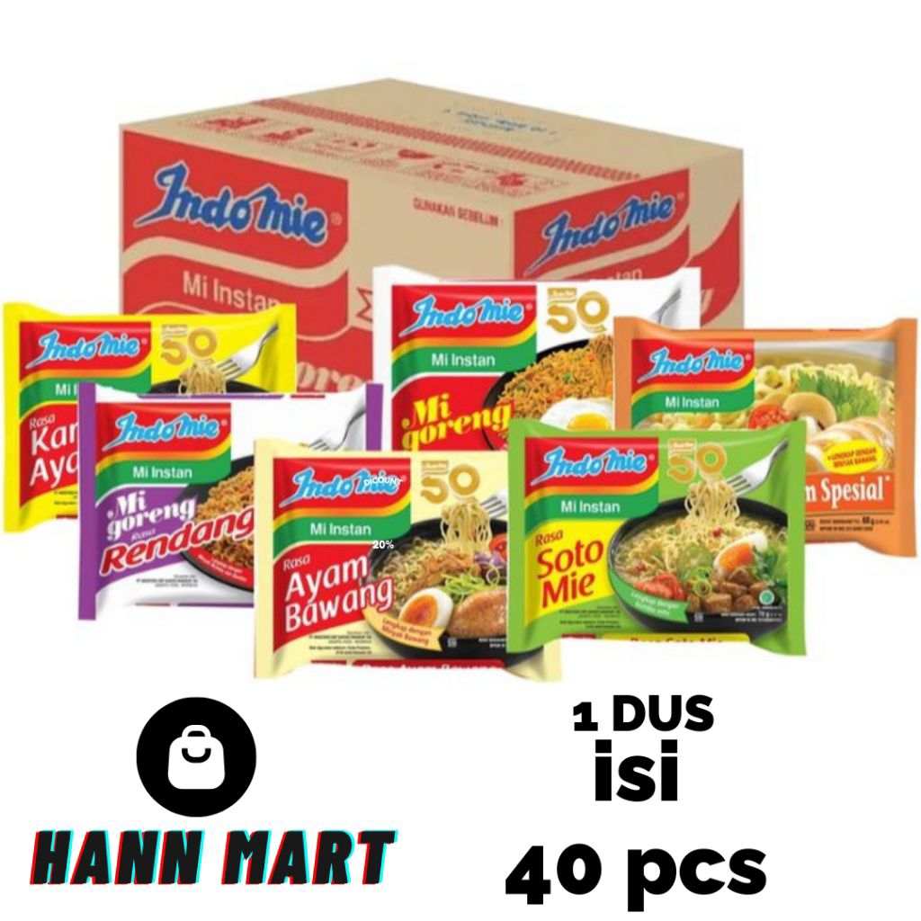 

indomie 1 dus isi 40 pcs langsung kirim