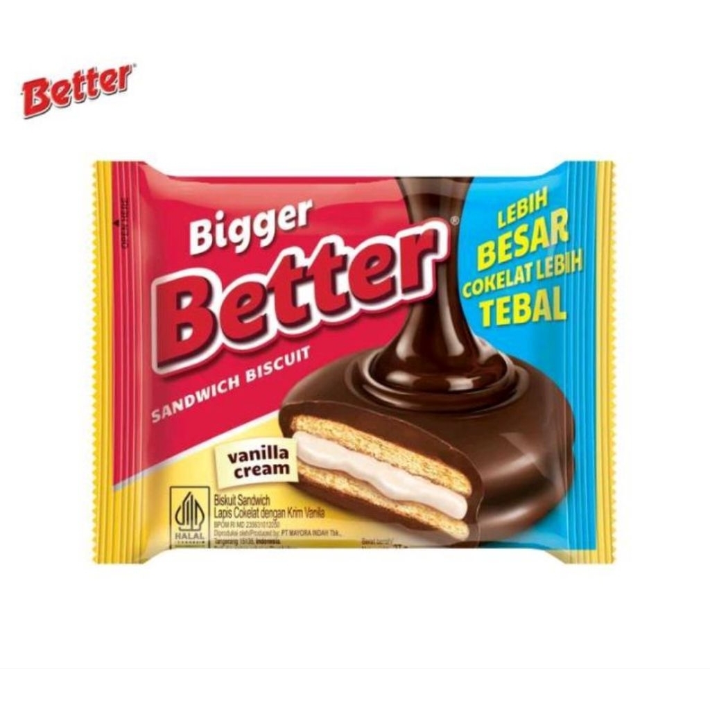 

BETTER - SNACK BETTER BISKUIT LAPIS COKLAT - 1PCS