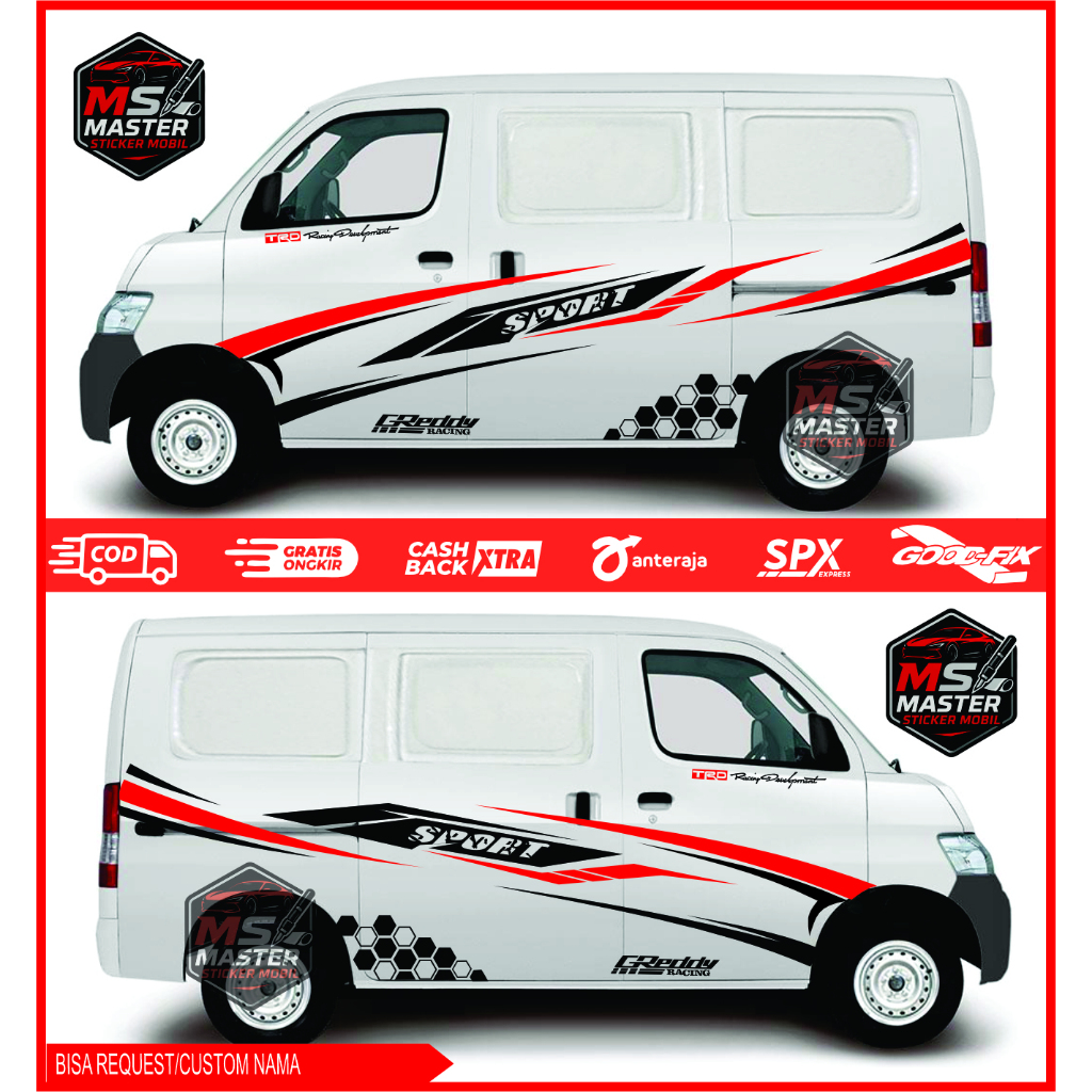NEW Sticker Stiker Daihatsu Granmax Stiker Minibus Grandmax Luxio Apv Custom Text Termurah Sticker
