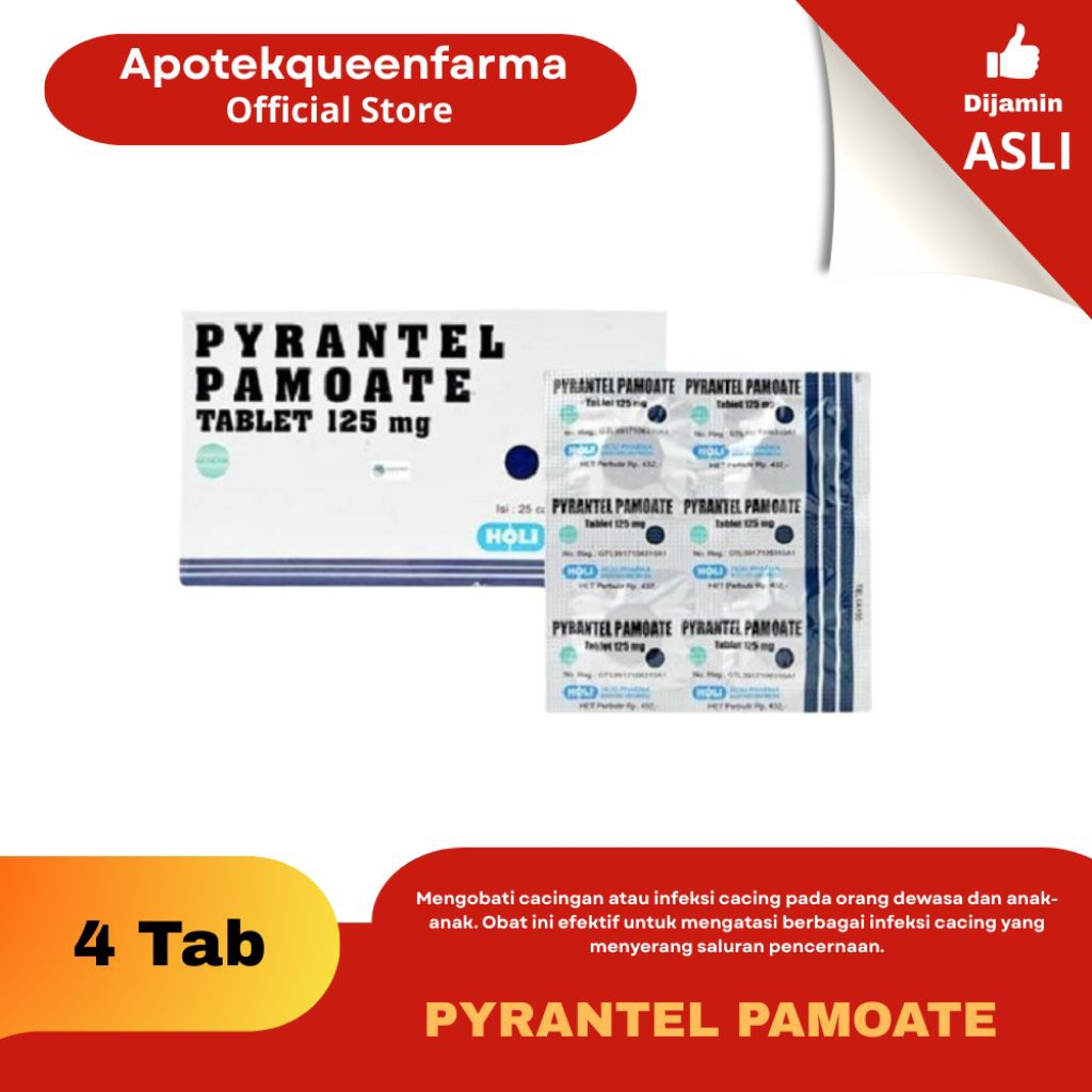 Pyrantel Pamoate Tablet 125 mg