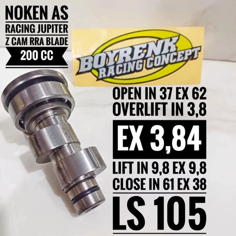 NOKEN AS RACING JUPITER Z SET ADAPTOR CAM RRA BLADE 130-200CC BOYRENK RACING