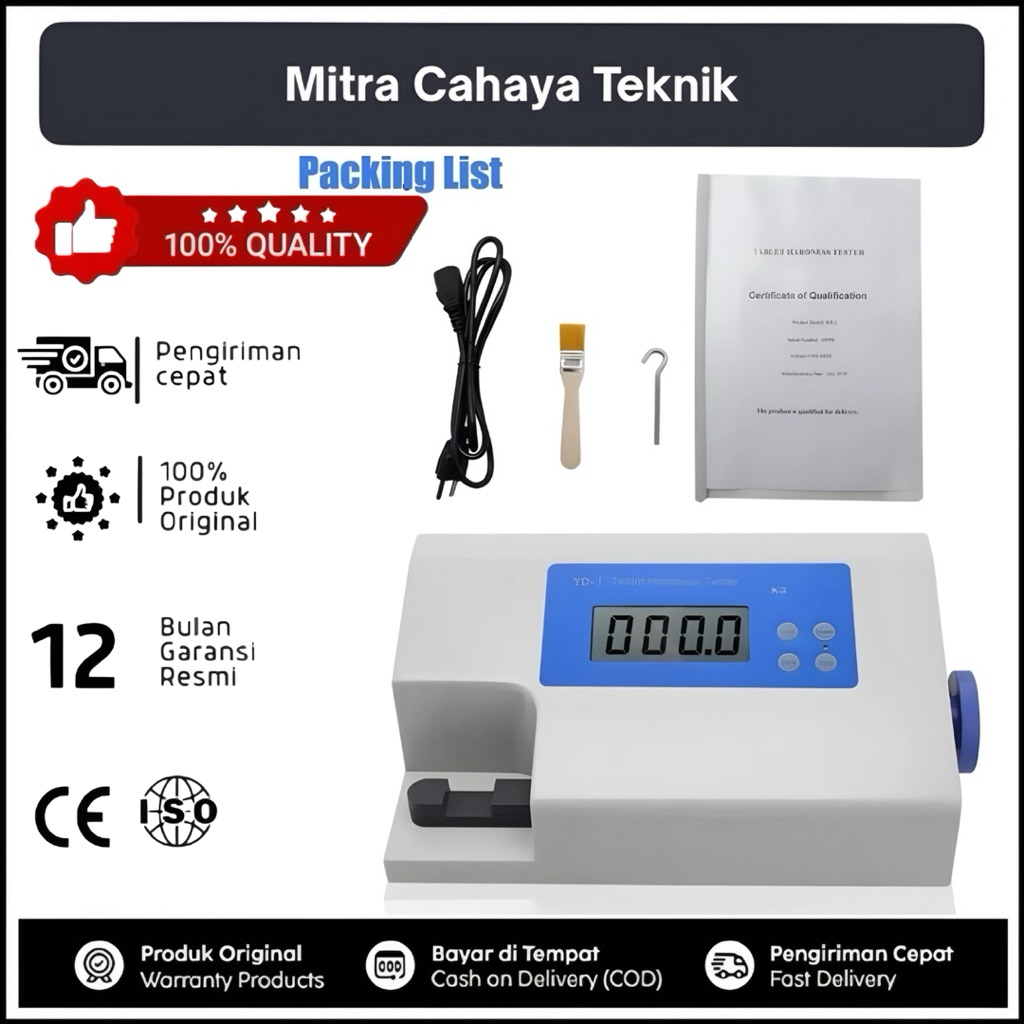 High Accuracy YD-1 Tablet Hardness Tester Tablet Hardness Continously