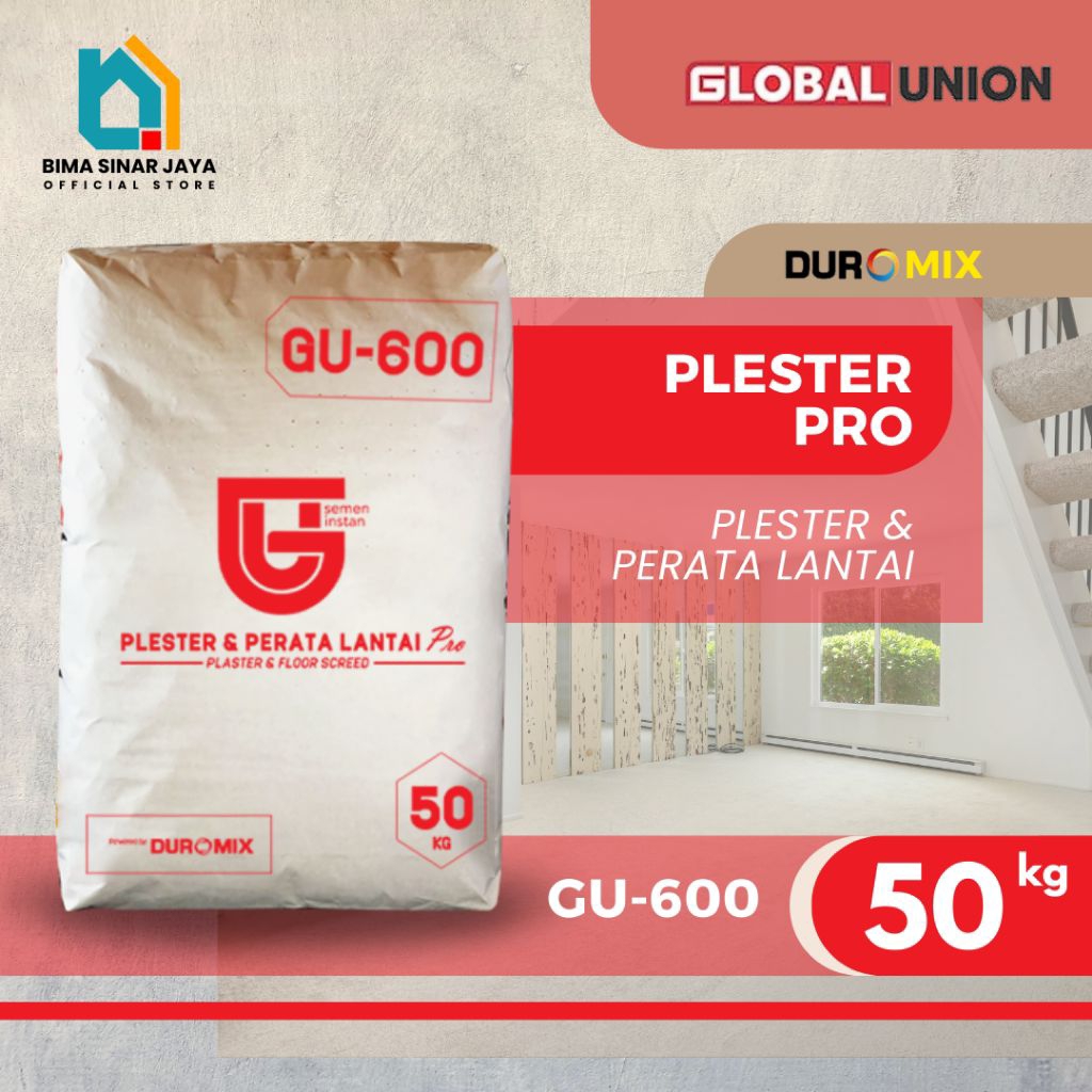 SEMEN PERATA LANTAI | PLESTER & PERATA LANTAI | SEMEN GLOBAL UNION | SEMEN INSTAN | PLESTER PRO GU-6