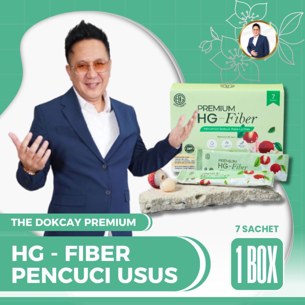 PREMIUM HG FIBER  DI FORMULASIKAN PEMBERSIH USUS