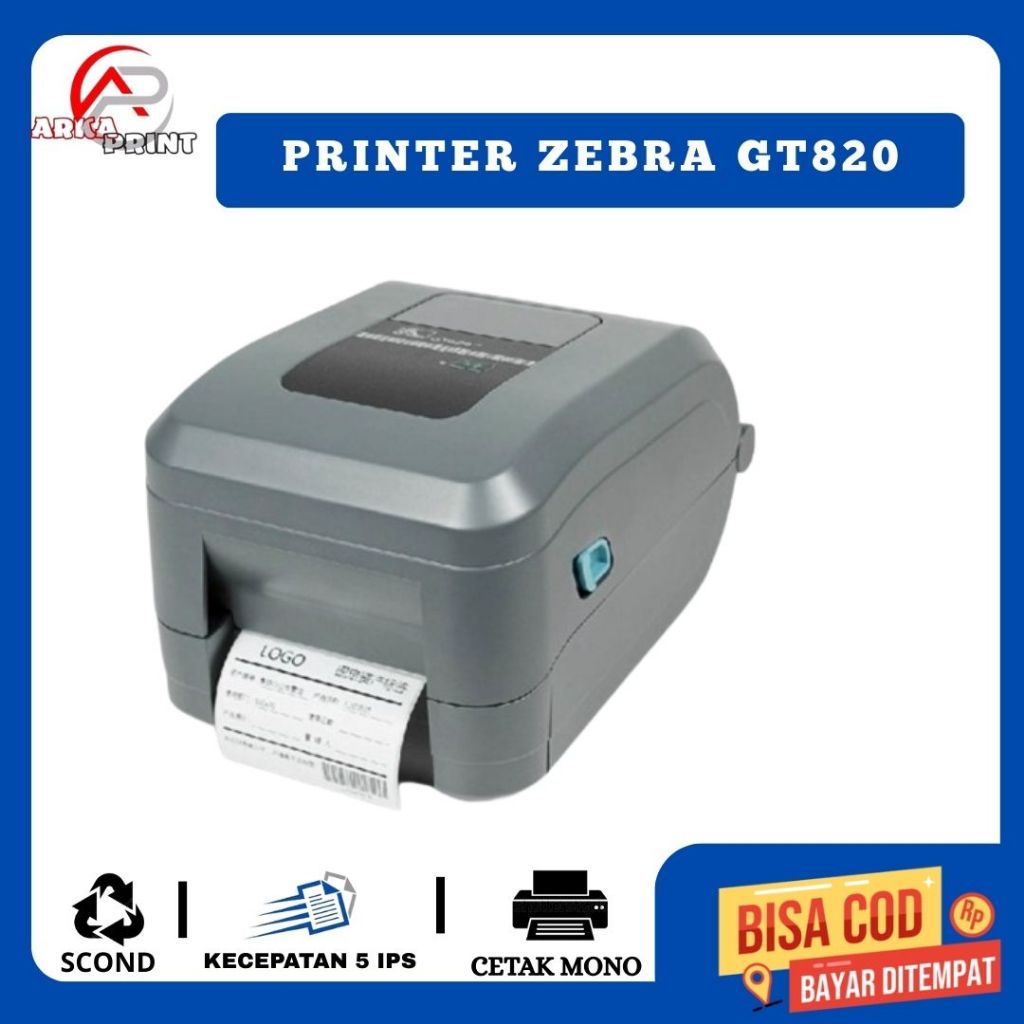 

Printer barcode zebra GT820 second garansi 1 bulan