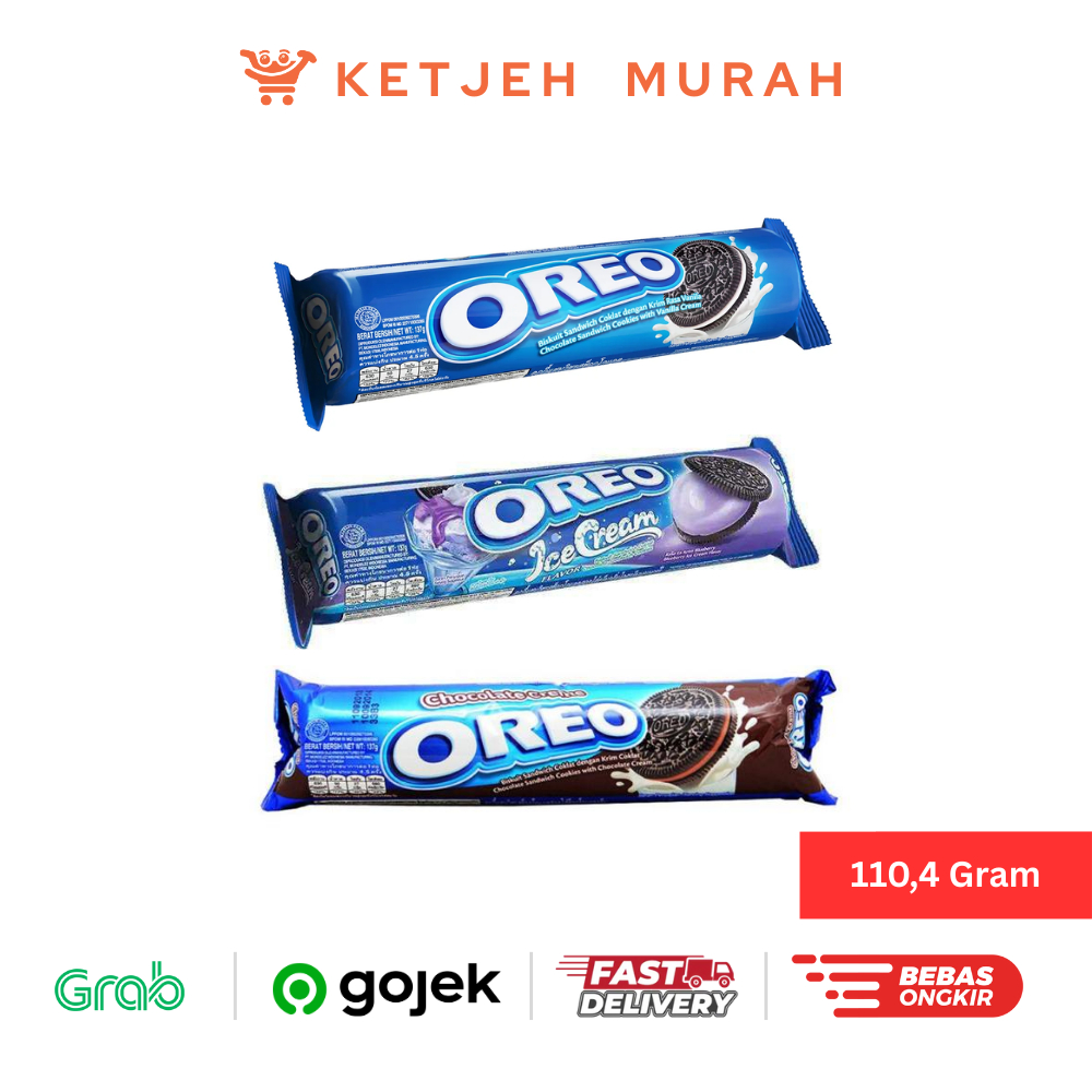 

Oreo Roll Rasa Original Vanilla Cream / Blueberry Ice Cream / Chocolate Creme 110,4 Gram