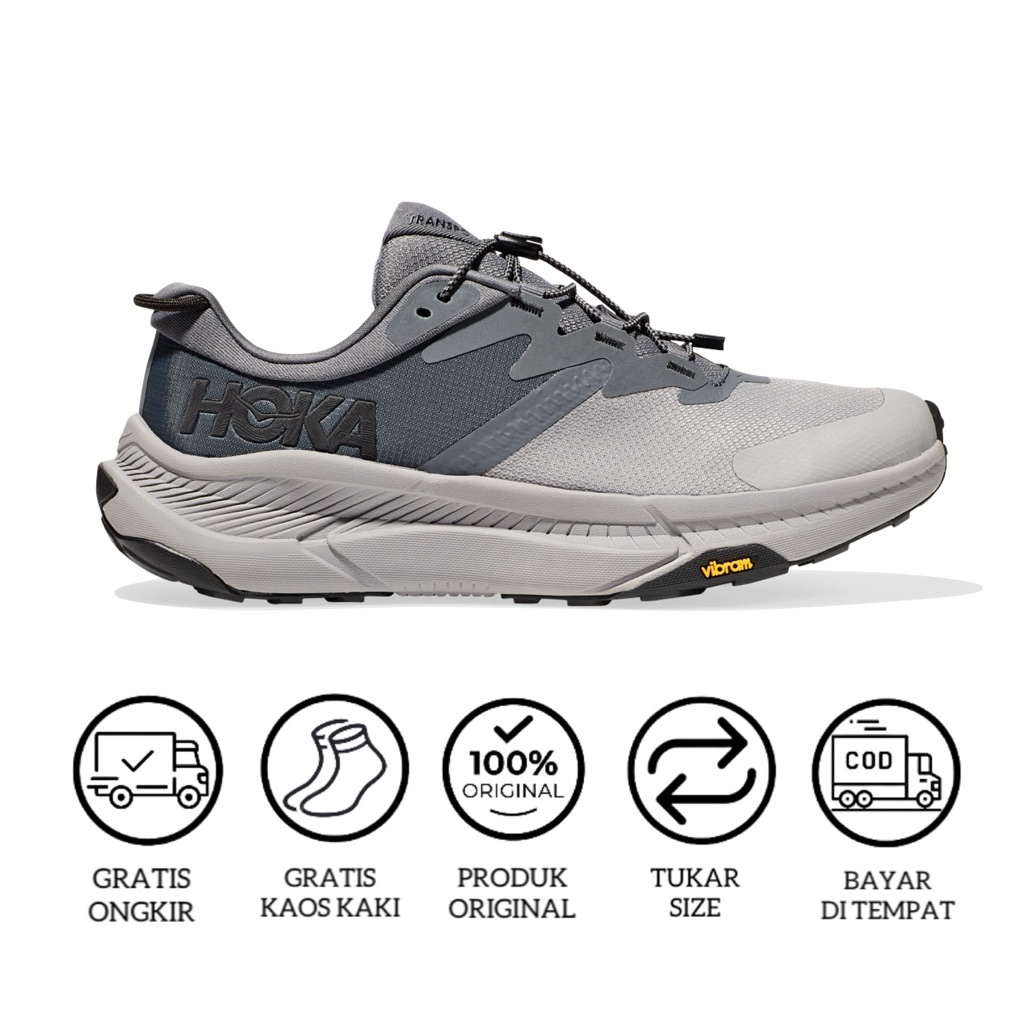 Sepatu Trail Run Hoka Transfort Castlerock Black