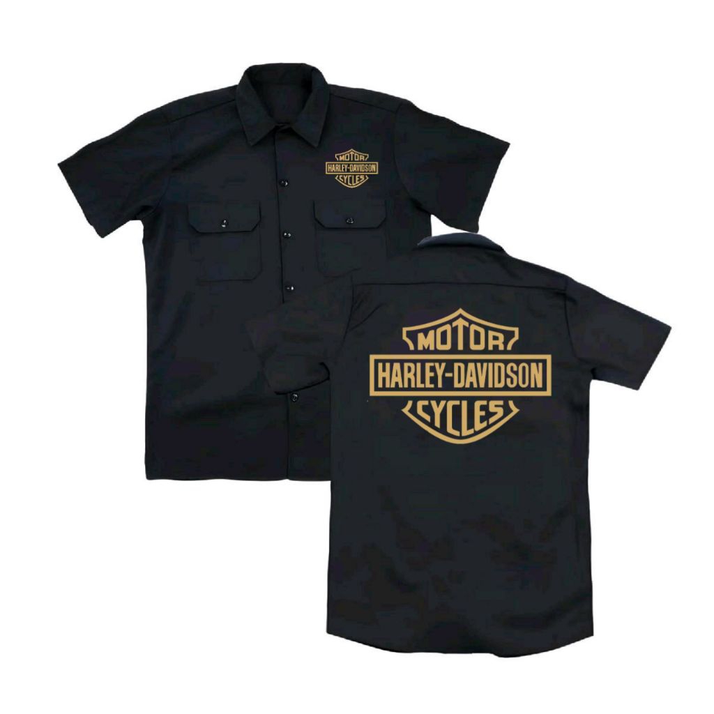 PDH Harley kemeja workshit pria wanita baju distro