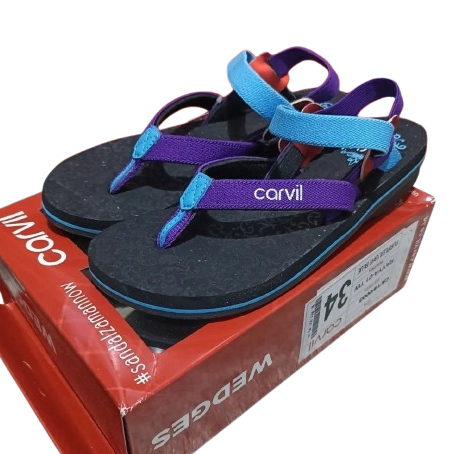 Carvil Sandal Anak RAYYA-01 TW Sendal Gunung Anak Perempuan Jepit Tali Sponge Original