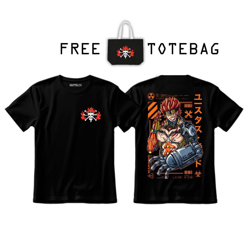RAFTELCO - KAOS EUSTASS KID - KAOS ONE PIECE - TSHIRT ONE PIECE - EUSTASS KID