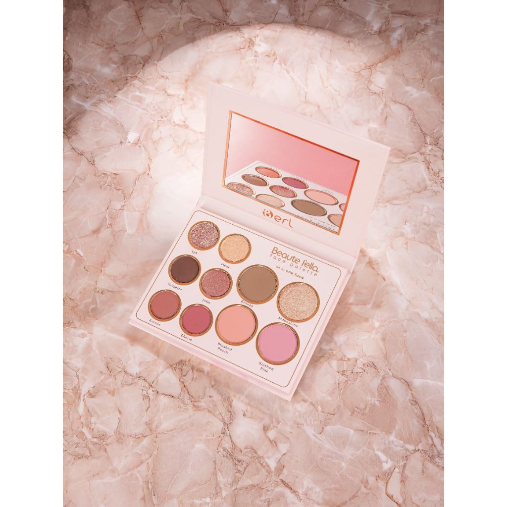 [ TERLARIS / PAKET MAKEUP LENGKAP ]EYESHADOW HIGHLIGHTER BRONZER DALAM 1 KEMASAN / B ERL BEAUTE FACE