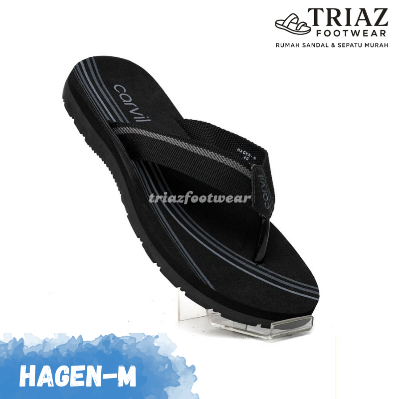 Carvil Sandal Pria HAGEN-M Sendal Jepit Laki-Laki Dewasa Remaja Flip Flop Tahan Air Original