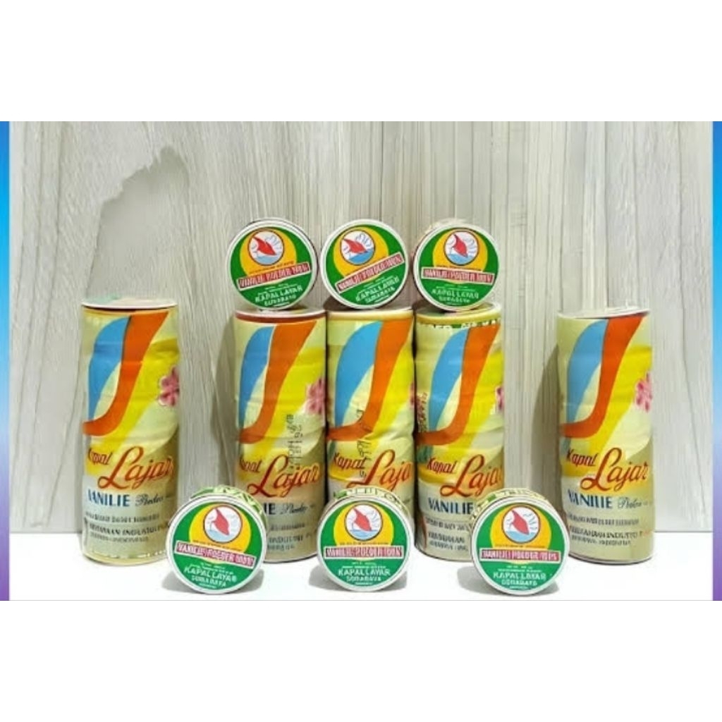 

Vanili bubuk Layar / vanili cepuk isi 72pcs 1slop