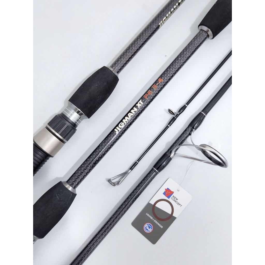 Joran Pancing Jigging Kenzi Jigman XT New Pattern Solid Carbon 165 Joran Laut