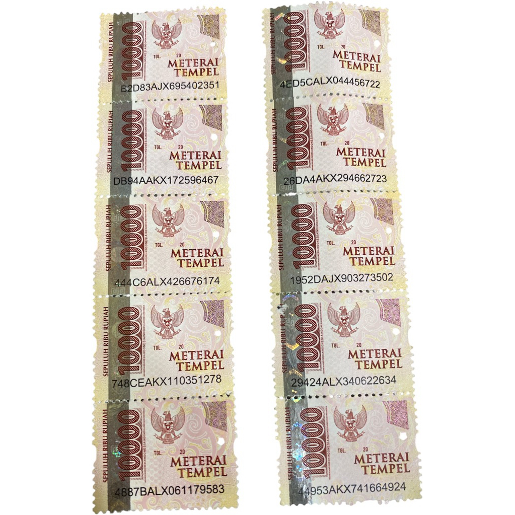 

MATERAI 10000 ASLI 100% ISI PAKET 10PCS