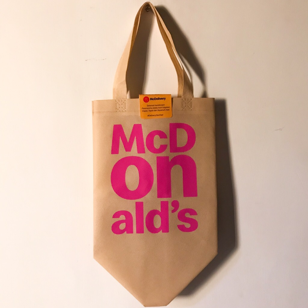 [BARU] McDonalds Shopping Bag Reuseable Tote Bag McD Tas Belanja Original