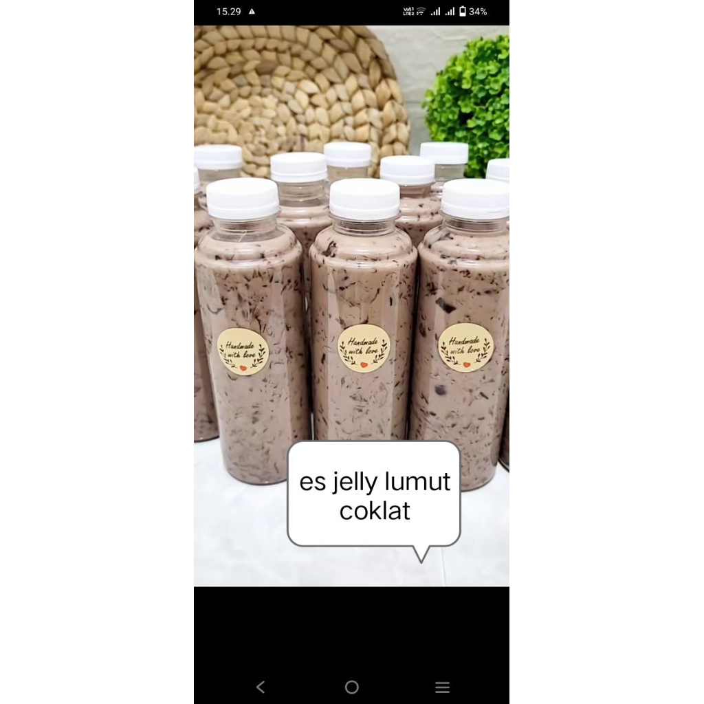 

es jelly lumut coklat