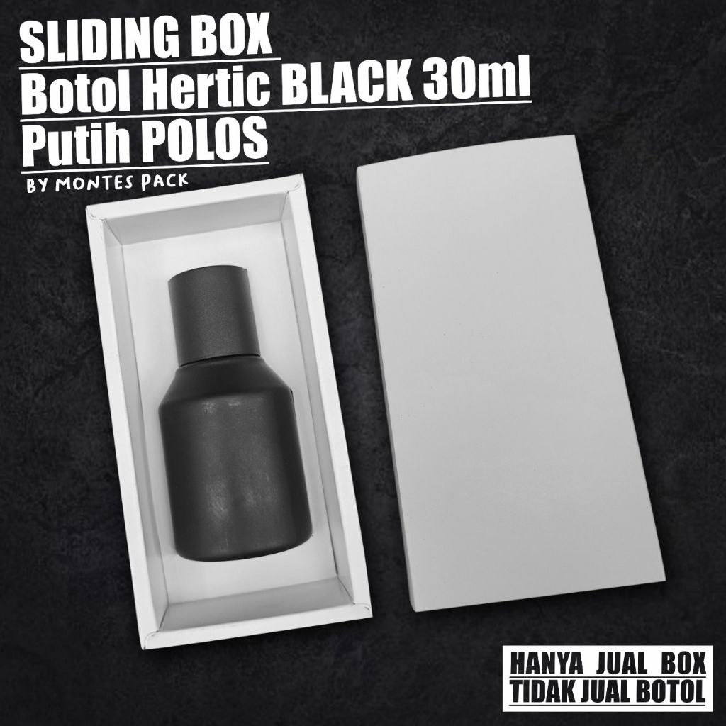 SLIDE BOX Hertic Black 30ml // sliding box parfum polosan 30ml