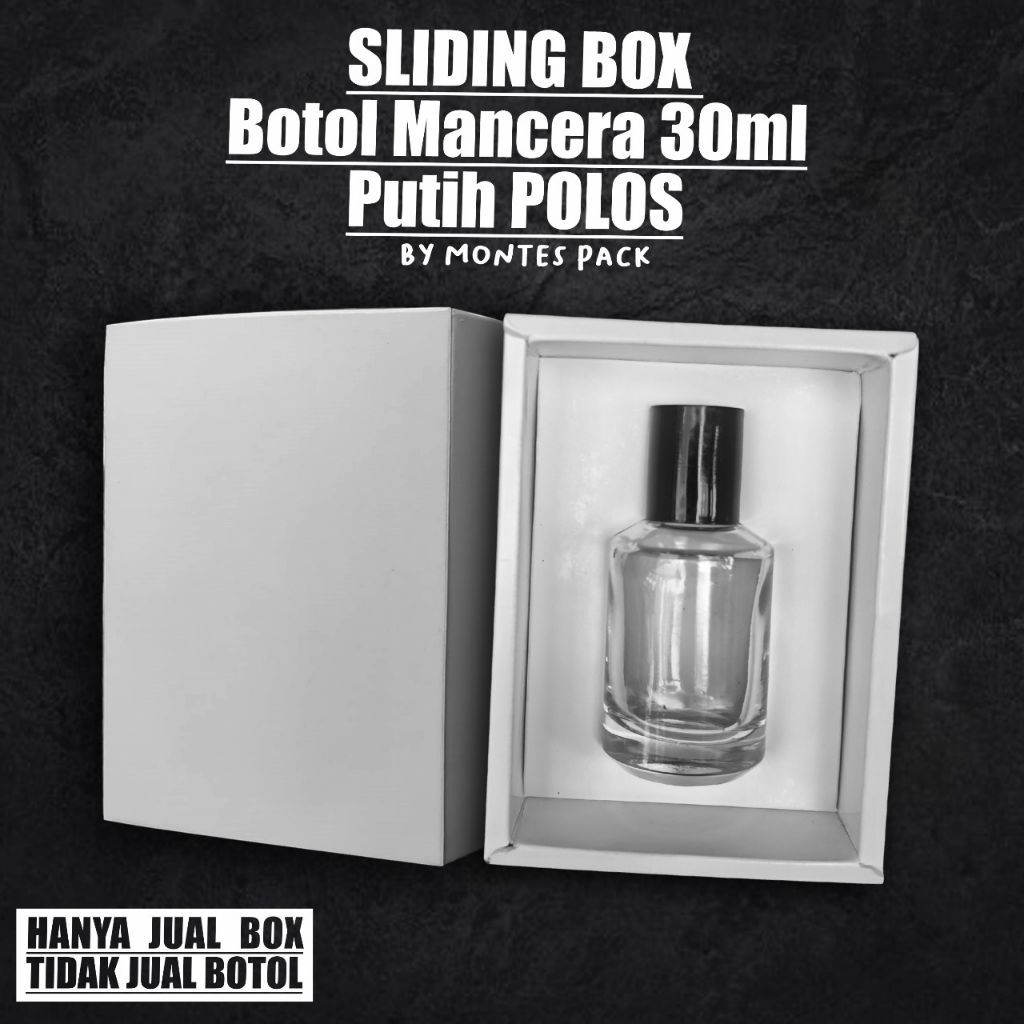 

BOX SLIDING Mancera 30ml / SLIDING BOX polosan untuk botol Mancerra 30ml
