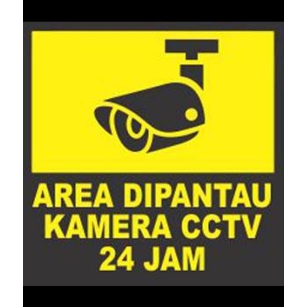 

Sticker cctv small printingan