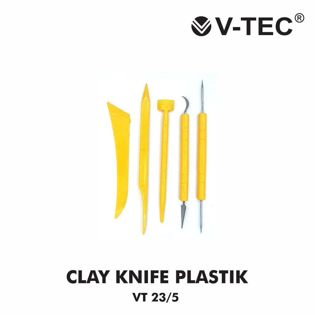 

V-TEC Alat Clay Knife Plastik VT 23/5