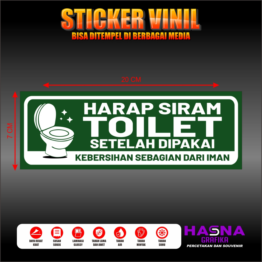 

STIKER VINIL HARAP SIRAM TOILET SETELAH DIPAKAI