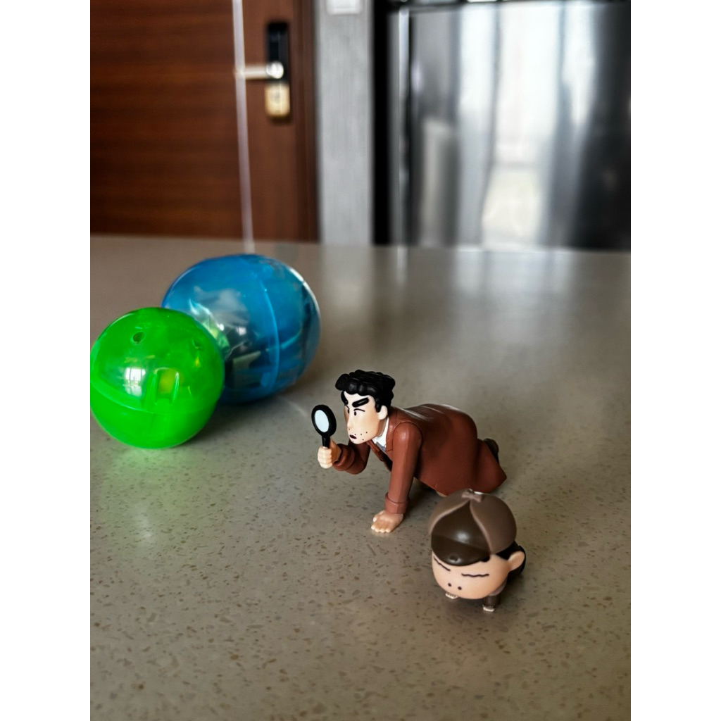 Gachapon Crayon Shinchan Bundle / Hiroshi + Shinchan detective / New