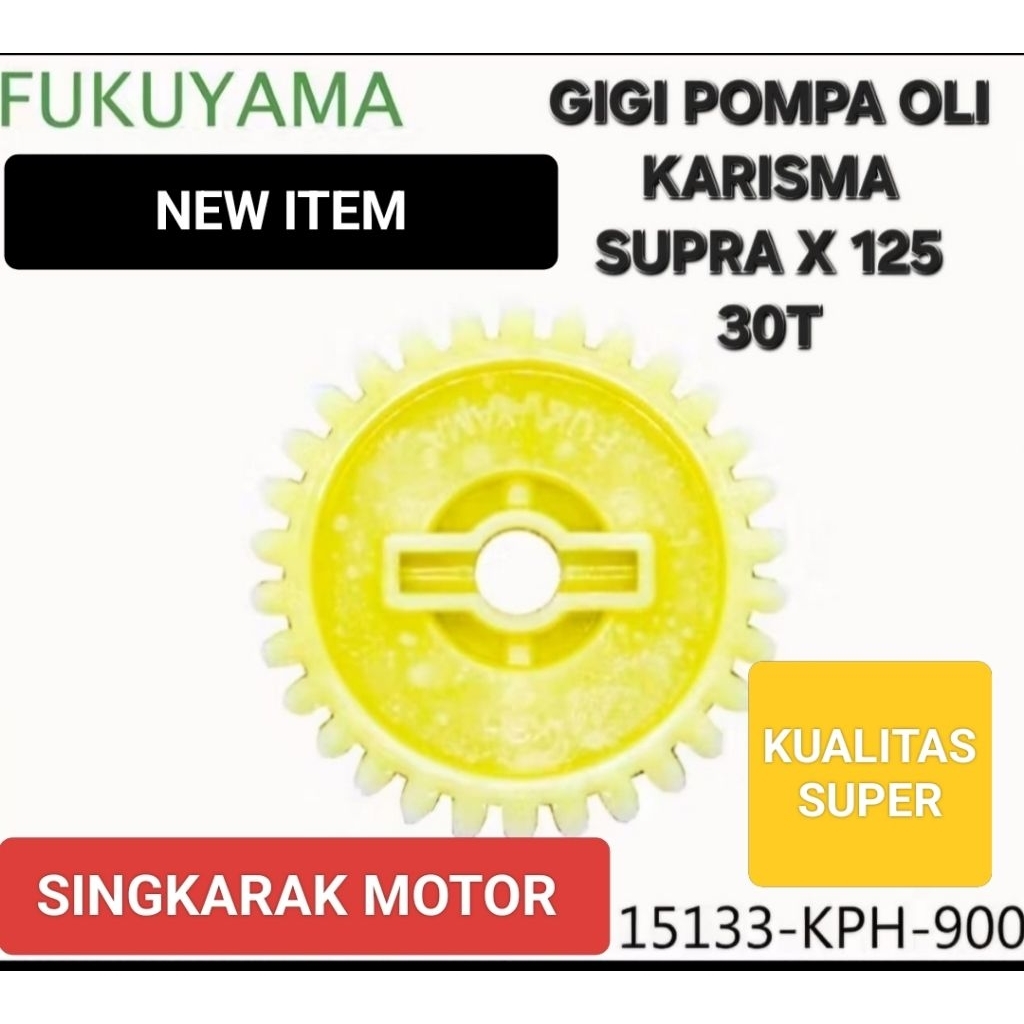 GEAR GIGI POMPA OLI 30T 30 T ASSY HONDA SUPRA X 125 KARISMA KUALITAS SUPER