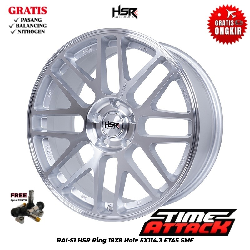 Velg Mobil Almaz R18 HSR WHEEL Tipe Rai S1 Ring 18 - TIME ATTACK BOGOR