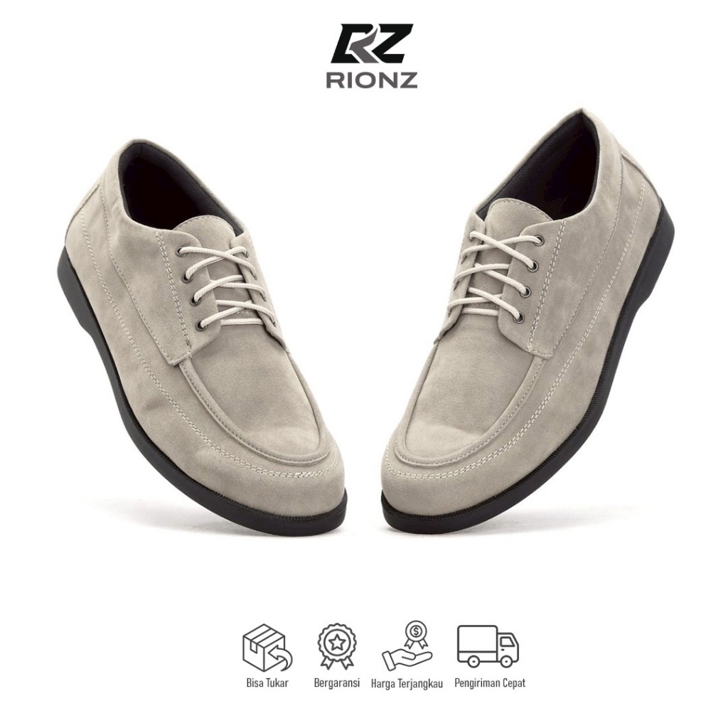 Rionz Shawn Sepatu Formal Loafer Pria Casual Pantofel Suede Kerja Kantor Kuliah Murah