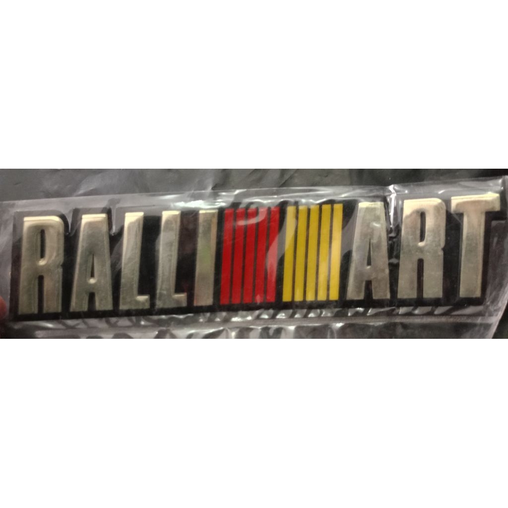 STICKER PLAT TIMBUL TULISAN RALLIART