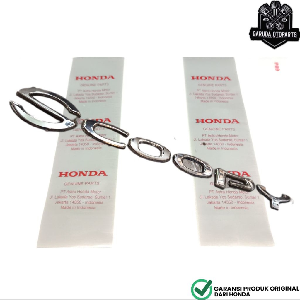 Emblem scoopy honda scoopy silver donat 2016 2020 Original