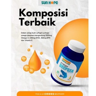 SunHope Omega Deep Sea 30 Softgel 1000mg Suplemen Omega 3