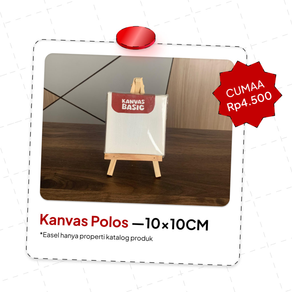 

Kanvas Lukis Basic Polos Ukuran 10CMX10CM Bahan Spunbond Terjangkau
