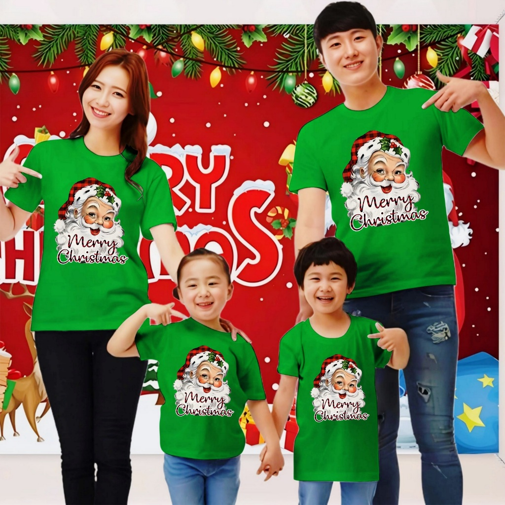 KAOS NATAL 2025 DEWASA DAN ANAK ANAK 04/ KAOS NATAL COUPLE KELUARGA 2025 / KAOS NATAL MERRY CHRISTMA