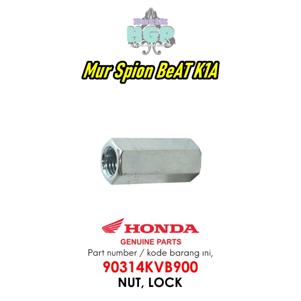 Mur Spion Beat Deluxe K1A , Nut, Lock Original AHM - 90314KVB900